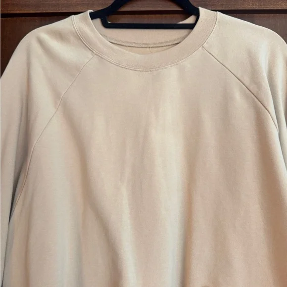 Alo yoga double take women's pullover size medium tan gently worn - Picture 4 of 10